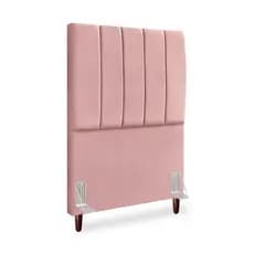 Cabeceira Cama Box Solteiro 90cm Carla Suede Varias Cores com Frame