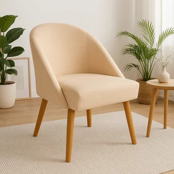 Cadeira Poltrona Lua Penteadeira Quarto Home Office Sala Salão Manicure Escritório Recepção