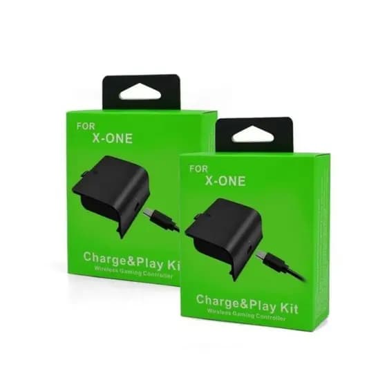 Kit Com 2 Baterias e Cabo Carregador Para Controle X-Box One Recarregável