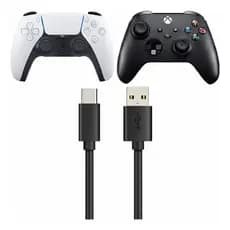 Cabo Usb Carregador Tipo C Para Controle Compatível Ps5 1,8m