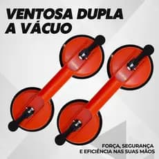 Kit 2 Ventosa Dupla à Vácuo