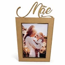30 Porta Retrato Dia Das Mães MDF Cru Lembrança Presente Decoração