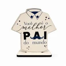 Kit 30 Lembrancinha Dia Dos Pais MDF Branco Presente Festa