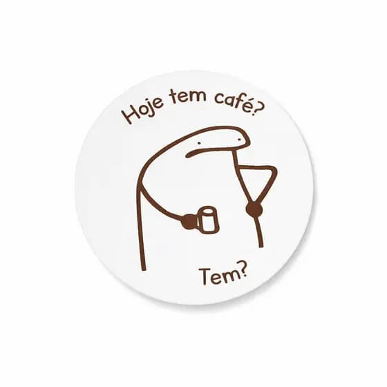 Kit 8 Porta Copos Meme Flork Em MDF Branco 10x10cm Descanso De Copo Divertido