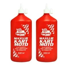 Kit C/ 2 Óleo Lubrificante p/ Corrente Bardahl Maxlub Kart E Moto