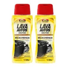 Kit C/ 2 Shampoo Lava Carros Concentrado Neutro Proauto 500ML