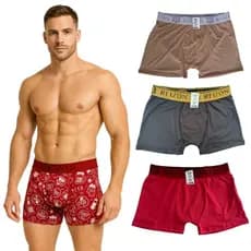 5 Cuecas Boxer Masculinas Microfibra – Super Conforto – Kit Econômico – Qualidade Garantida – Envio Rápido