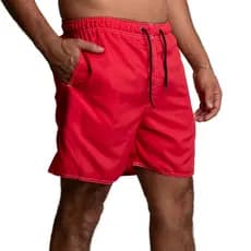 Short Tactel Liso Masculino Adulto com Bolsos