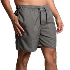 Kit 3 Short Tactel Adulto Liso Masculino