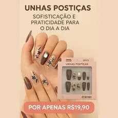 Unhas Postiças Nail Art– 12 Peças Elegantes com Design Exclusivo LMF-MZ712