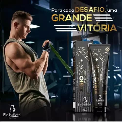 Pomada Massageadora Fisioforte Premium 150g Bio Instinto Gelada/Frio