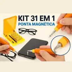 Chave de Precisão 31 em 1 Profissional – Manutenção de Celular, Óculos e Eletrônicos