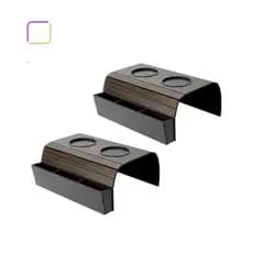 Kit 2 bandejas suporte porta controle e copos esteira mdf flexível braço sofá apoio copo cerveja