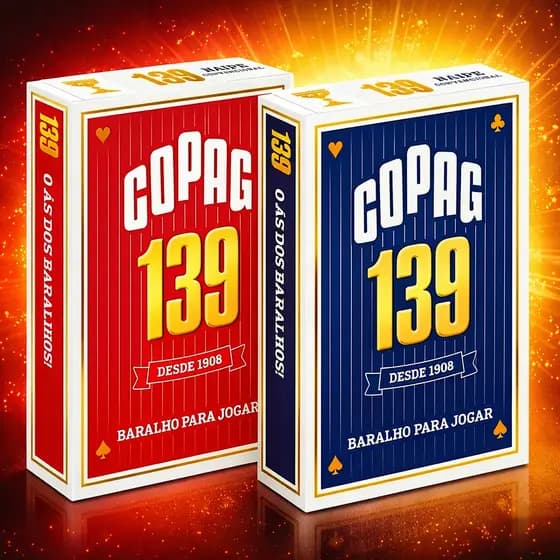 Kit 10 Baralhos Ideal Família e Amigos Promoção Copa 139 Naipe Convencional 54 Cartas Nao O.G