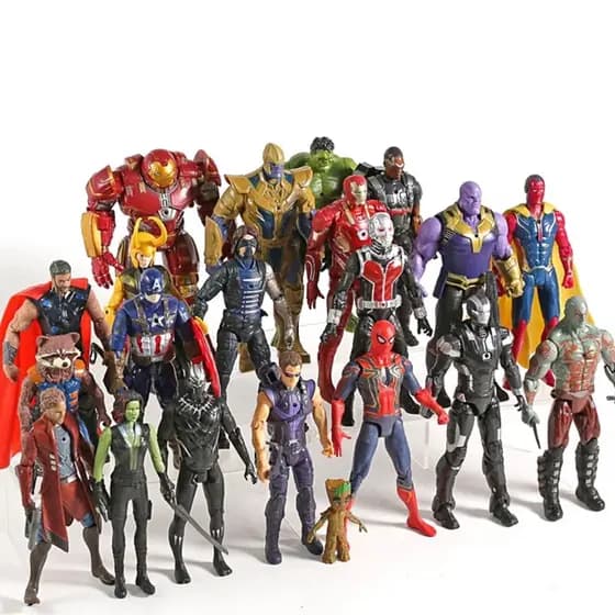 Bonecos Avengers Vingadores Articulados Hulk Homem Aranha Thor Deadpool Thanos Colecionável Luz