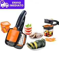 Cortador de Alimentos 5 em 1 Fatiador Multifuncional de Frutas Verduras Legumes