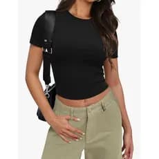 Blusa básica baby look