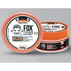 Cera modeladora Caramelo 80g Fox For Men Pomada fixação Extra Forte
