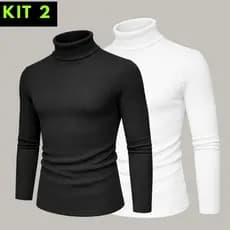 KIT C/2 Blusa de Frio Masculina Segunda Pele Térmica Inverno Manga longa Cacharrel