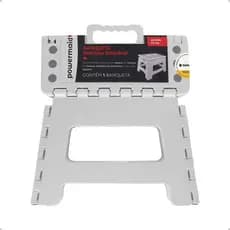 Banqueta Multiuso Dobrável Branca Resistente Powermaid