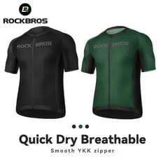 ROCKBROS Ciclismo Jersey Manga Curta De Secagem Rápida Respirável Tecido Antibacteriano Roupa De Refletiva Fibra De Poliéster