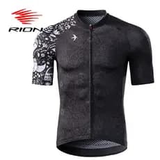 Homens Ciclismo Jersey Motocross Manga Curta Tops Bicicleta Retro MTB Camisa De Descida De Montanha Esportiva De Outono Vestuário Fibra De Poliéster