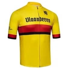 Outono Novos FLANDERS Masculinos De Verão De Manga Curta Ciclismo Jersey Conjuntos De Bicicleta Vestuário