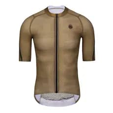 Monton Pro Camisa Masculina De Manga Curta Para Ciclismo Em Fibra De Carbono Marrom