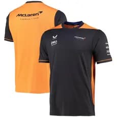 DELL & MCLAREN F1 Racing Fashion Camiseta De Secagem Rápida AAA Grade Outdoor Manga Curta