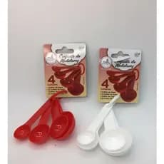 Conjunto 4 Colheres Medidoras Cozinha E Confeitaria