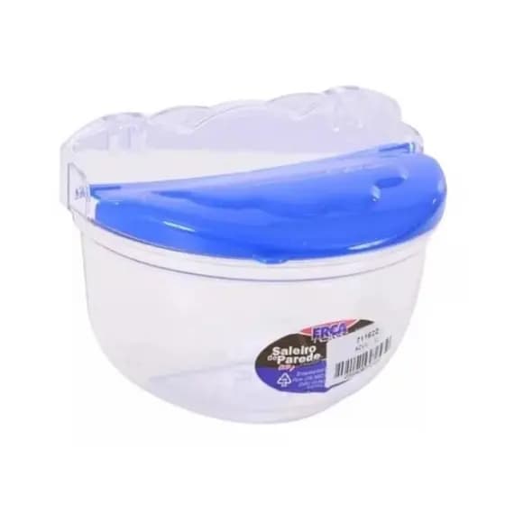 Saleiro Parede Acrílico C/tampa 600ML Cores Sortidas Casa Cozinha Utilidade Doméstica Barato Presente Chá de Cozinha