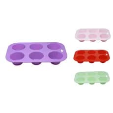 Forma de Silicone com 6 Cavidades Para Cupcake Mini Bolinho