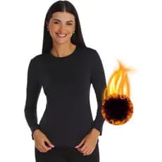 Camiseta Térmica Tamanho Único Unissex Trabalho Lazer Frio Inverno
