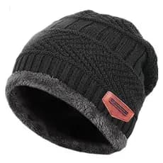 Touca Gorro de Lã e Algodão Adulto Unissex para Inverno Frio Tamanho Único Acessório Elegante Moda Frio