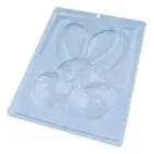 Forma Para Chocolate 3 Partes Coelho Páscoa Bwb Silicone