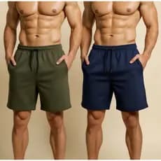 Shorts Tactel com Elastano Masculino Bermuda Academia Praia Ultra leve Bolsos Cordão - Conforto e Mobilidade