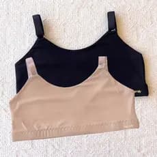 Kit 2 Top Sustentação Duplo Esportivo Corrida Casual Basico Regulável Sutiã Fitness Academia
