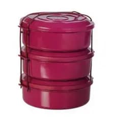 Kit 3 Potes de Marmita Rosê 800mL com Tampa​