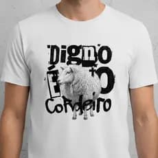 Camiseta Evangélica 100% Algodão Jesus Camisa Unissex Premium Moda Gospel