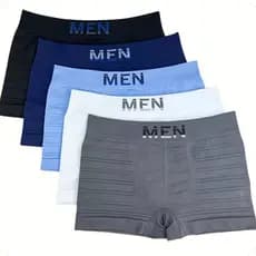 Kit 5 Cueca Box Masculina Conforto Total Microfibra Premium