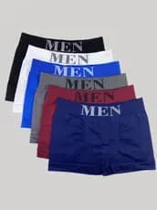 Kit 5 Boxers de Microfibra / Masculino - Cores Variadas