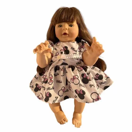 Boneca Bebê Reborn Lívia feita em Silicone Barata Realista 100% Vinil siliconado + itens