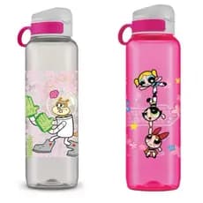 GARRAFA SQUEEZE 1L MENINAS SUPER PODEROSAS PINK