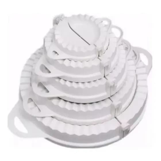 Kit 05 Fechador Modelador Forma Cortador De Pastel E Risole
