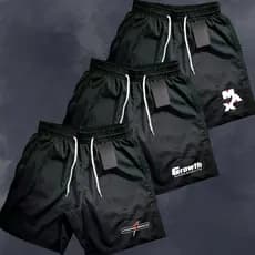 Kit 3 Shorts Tactel Bermuda Masculina Mauricinho Kit MIX Tactel, Ideal Para Treinos, Academia, Corrida