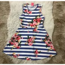 Vestido Infantil em Estampa Floral