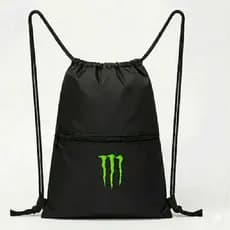 Mochila Saco Sacola Bolsa Academia Passeio Unisex Preta Compacta Básica