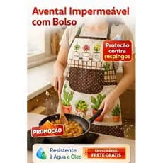 Avental Impermeável para cozinha , lavanderia  com bolso feminino e masculino...