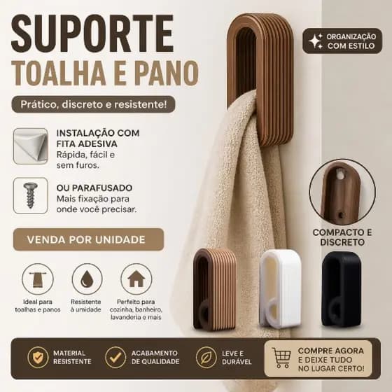2 PORTA TOALHAS ,SUPORTE DE PRESSAO PARA TOALHAS ,porta pano de prato ,suporte toalha adesivo , porta toalhas banheiro