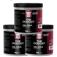 GEL COLA PARA CABELO 1KG THE DODGER - Controle Perfeito do Penteado - 1 ou 3 UNIDADES
